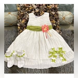 Blueberi Boulevard kids dress size 24 months & socks and bow price is firm